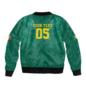 Custom Senegal Football Bomber Jacket Lions Of Teranga Sporty Style