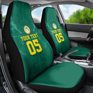 Custom Senegal Football Car Seat Cover Lions Of Teranga Sporty Style