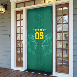 Custom Senegal Football Door Cover Lions Of Teranga Sporty Style