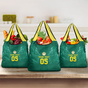 Custom Senegal Football Grocery Bag Lions Of Teranga Sporty Style