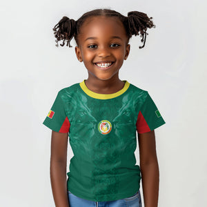 Custom Senegal Football Kid T shirt Lions Of Teranga Sporty Style