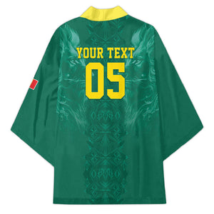 Custom Senegal Football Kimono Lions Of Teranga Sporty Style