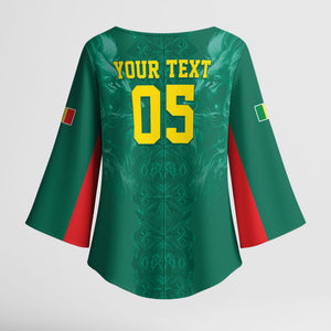Custom Senegal Football Kimono Sleeve Blouse Lions Of Teranga Sporty Style