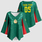 Custom Senegal Football Kimono Sleeve Blouse Lions Of Teranga Sporty Style