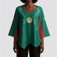Custom Senegal Football Kimono Sleeve Blouse Lions Of Teranga Sporty Style