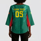 Custom Senegal Football Kimono Sleeve Blouse Lions Of Teranga Sporty Style