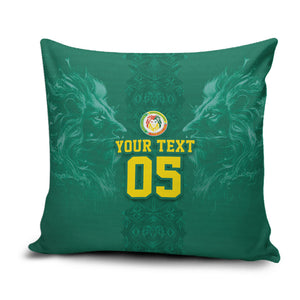 Custom Senegal Football Pillow Cover Lions Of Teranga Sporty Style