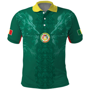 Custom Senegal Football Polo Shirt Lions Of Teranga Sporty Style