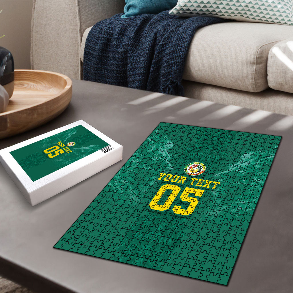 Custom Senegal Football Puzzle Lions Of Teranga Sporty Style