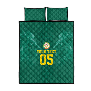 Custom Senegal Football Quilt Bed Set Lions Of Teranga Sporty Style