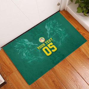 Custom Senegal Football Rubber Doormat Lions Of Teranga Sporty Style