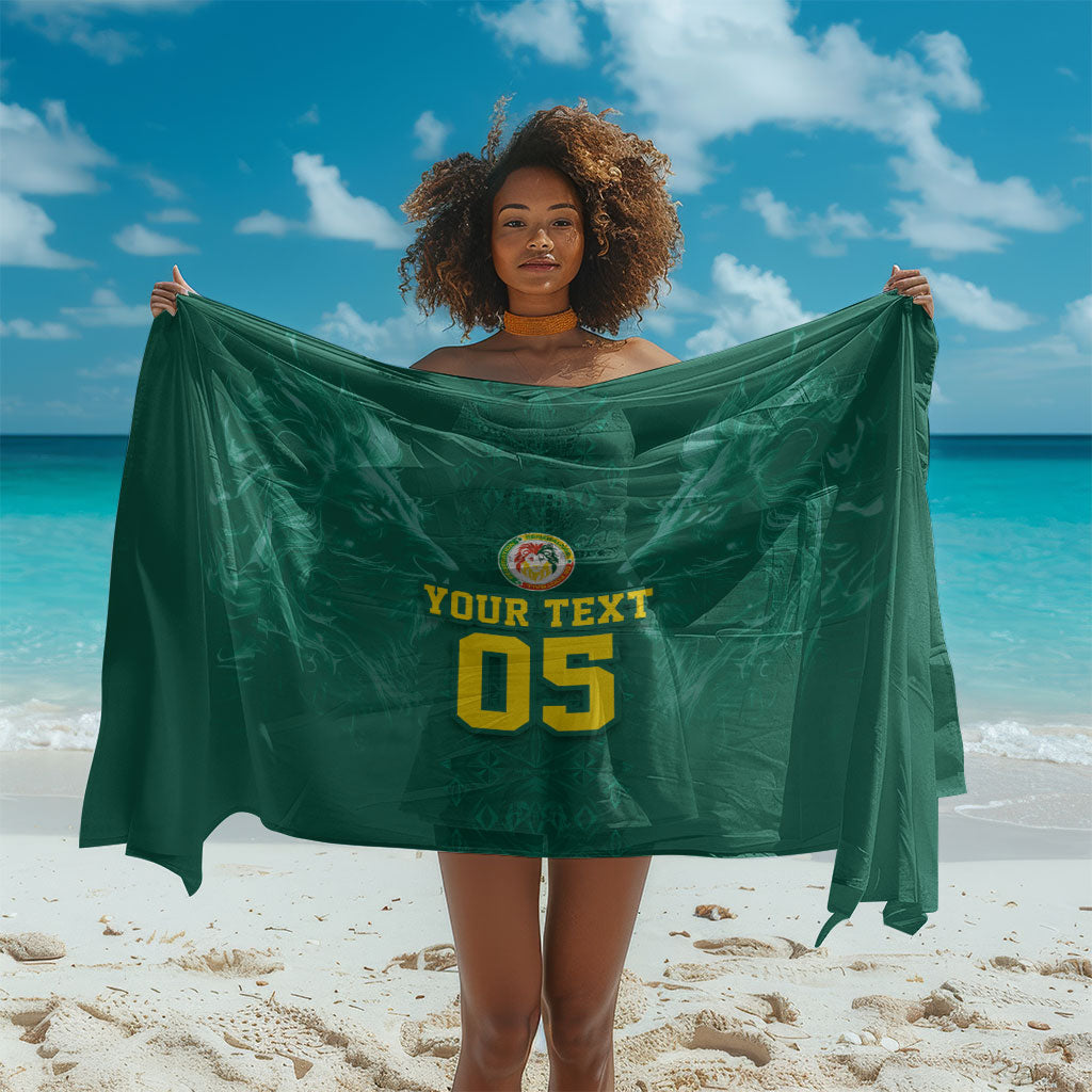 Custom Senegal Football Sarong Lions Of Teranga Sporty Style