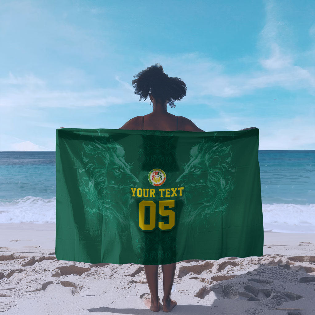 Custom Senegal Football Sarong Lions Of Teranga Sporty Style