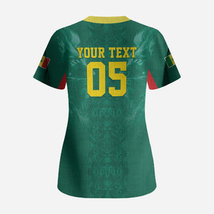 Custom Senegal Football Scrub Top Lions Of Teranga Sporty Style