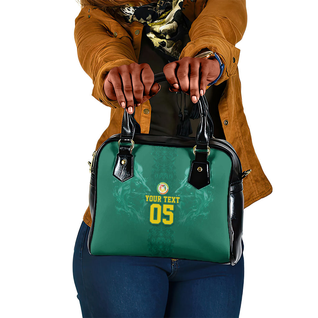 Custom Senegal Football Shoulder Handbag Lions Of Teranga Sporty Style