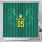 Custom Senegal Football Shower Curtain Lions Of Teranga Sporty Style