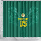 Custom Senegal Football Shower Curtain Lions Of Teranga Sporty Style