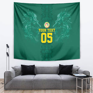 Custom Senegal Football Tapestry Lions Of Teranga Sporty Style