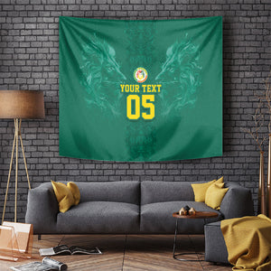 Custom Senegal Football Tapestry Lions Of Teranga Sporty Style