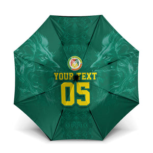 Custom Senegal Football Umbrella Lions Of Teranga Sporty Style