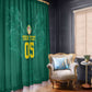 Custom Senegal Football Window Curtain Lions Of Teranga Sporty Style