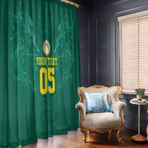Custom Senegal Football Window Curtain Lions Of Teranga Sporty Style