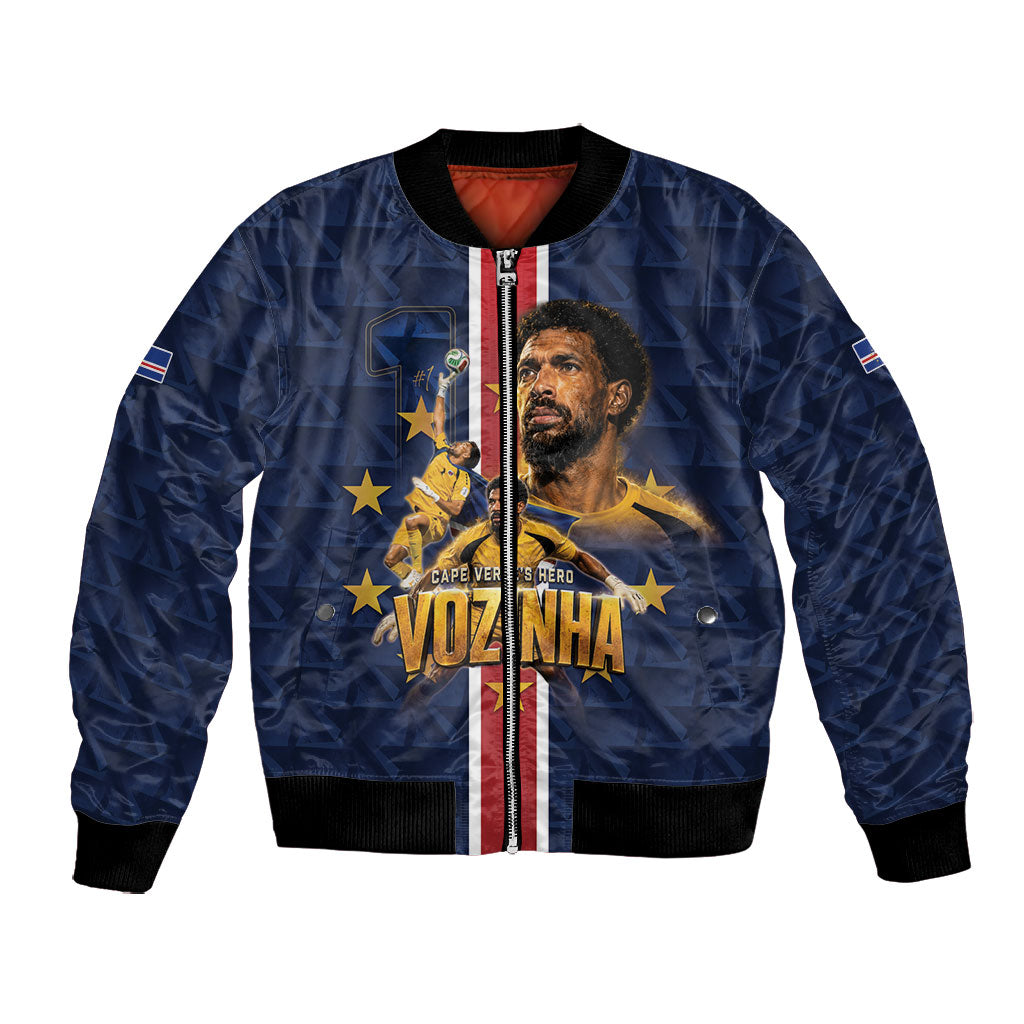 Custom Vozinha Goalkeeper Hero Cabo Verde Football 2026 Bomber Jacket