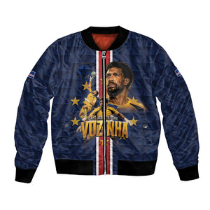 Custom Vozinha Goalkeeper Hero Cabo Verde Football 2026 Bomber Jacket