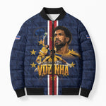 Custom Vozinha Goalkeeper Hero Cabo Verde Football 2026 Bomber Puffer Jacket