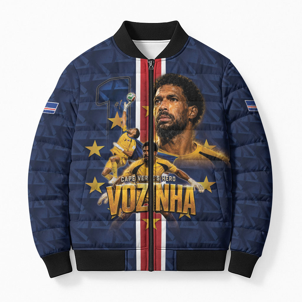 Custom Vozinha Goalkeeper Hero Cabo Verde Football 2026 Bomber Puffer Jacket