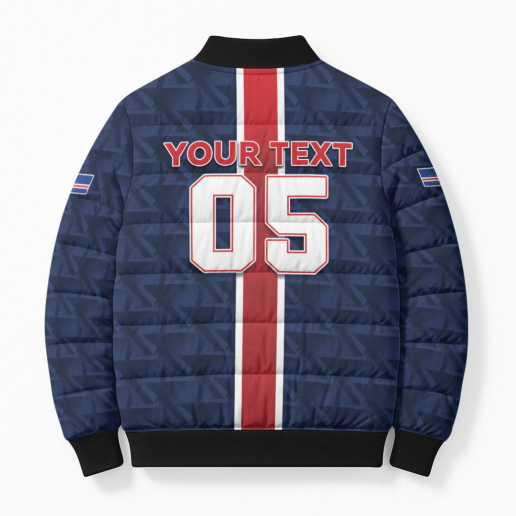 Custom Vozinha Goalkeeper Hero Cabo Verde Football 2026 Bomber Puffer Jacket