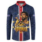 Custom Vozinha Goalkeeper Hero Cabo Verde Football 2026 Button Sweatshirt