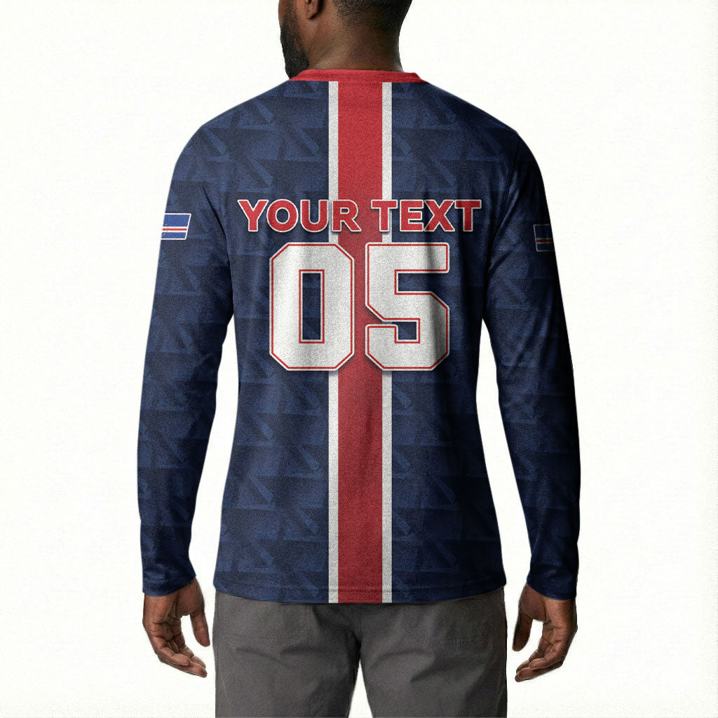 Custom Vozinha Goalkeeper Hero Cabo Verde Football 2026 Button Sweatshirt
