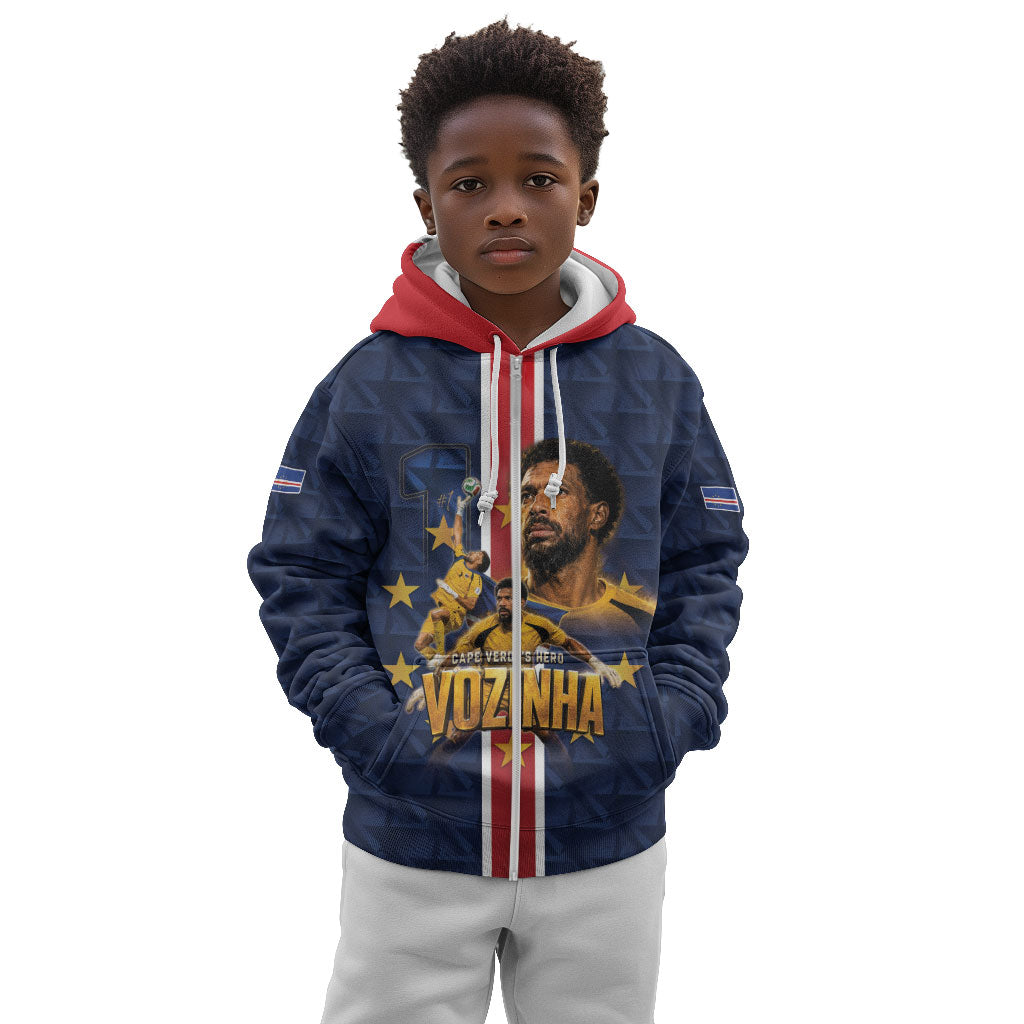 Custom Vozinha Goalkeeper Hero Cabo Verde Football 2026 Kid Hoodie
