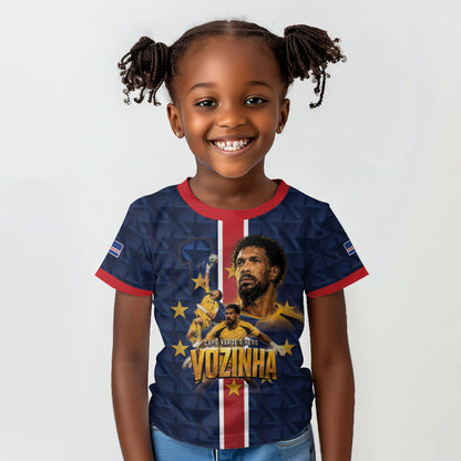 Custom Vozinha Goalkeeper Hero Cabo Verde Football 2026 Kid T shirt