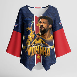 Custom Vozinha Goalkeeper Hero Cabo Verde Football 2026 Kimono Sleeve Blouse