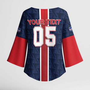 Custom Vozinha Goalkeeper Hero Cabo Verde Football 2026 Kimono Sleeve Blouse