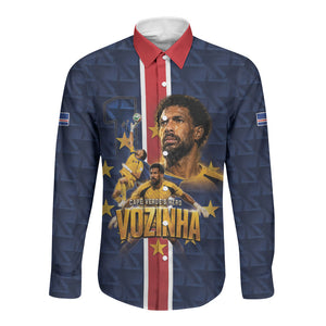 Custom Vozinha Goalkeeper Hero Cabo Verde Football 2026 Long Sleeve Button Shirt