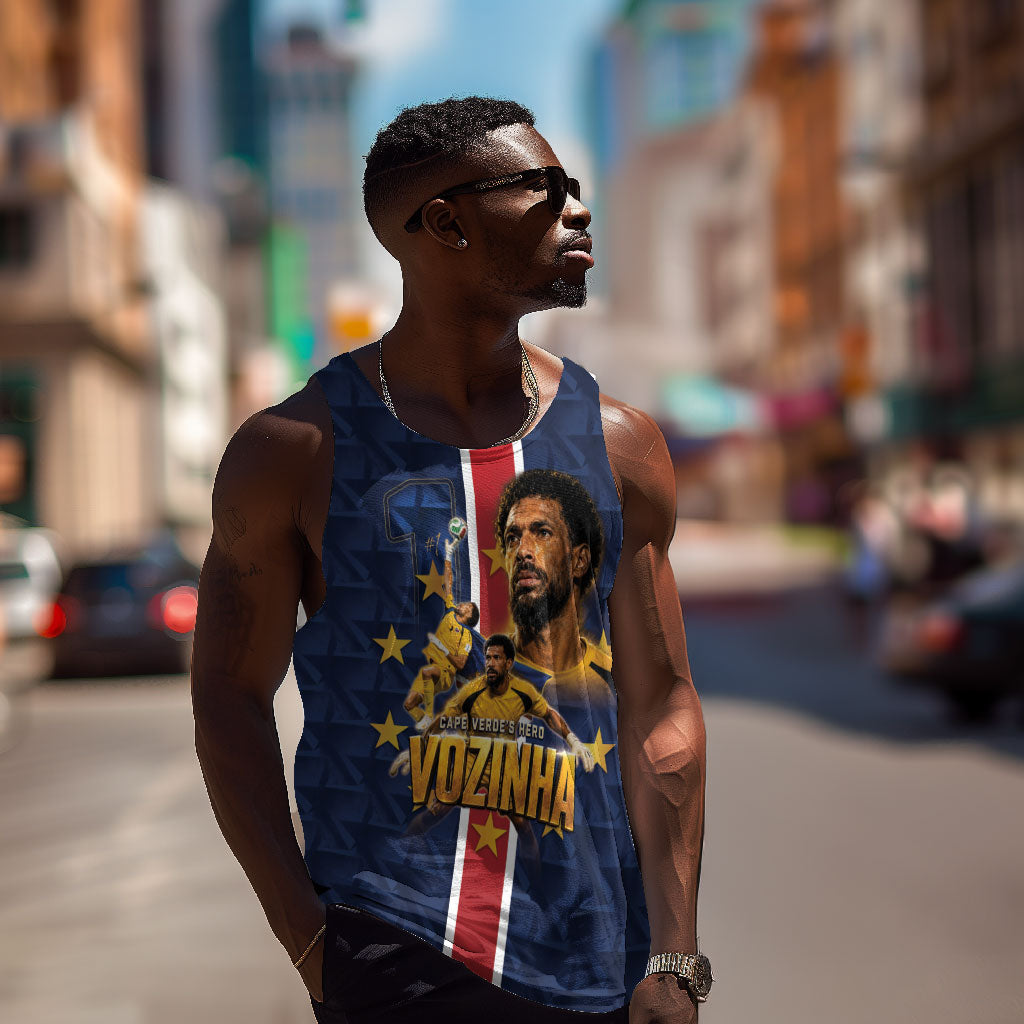 Custom Vozinha Goalkeeper Hero Cabo Verde Football 2026 Men Tank Top