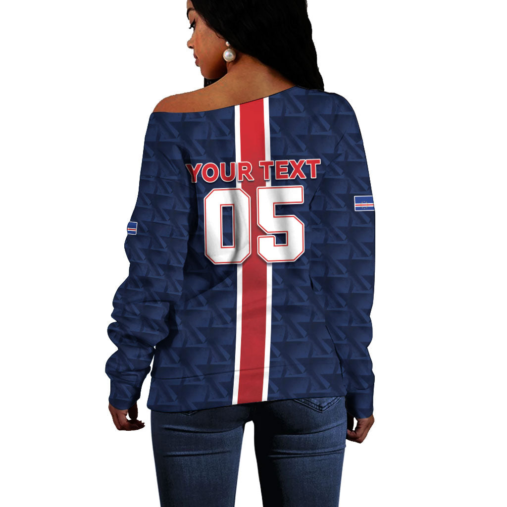 Custom Vozinha Goalkeeper Hero Cabo Verde Football 2026 Off Shoulder Sweater
