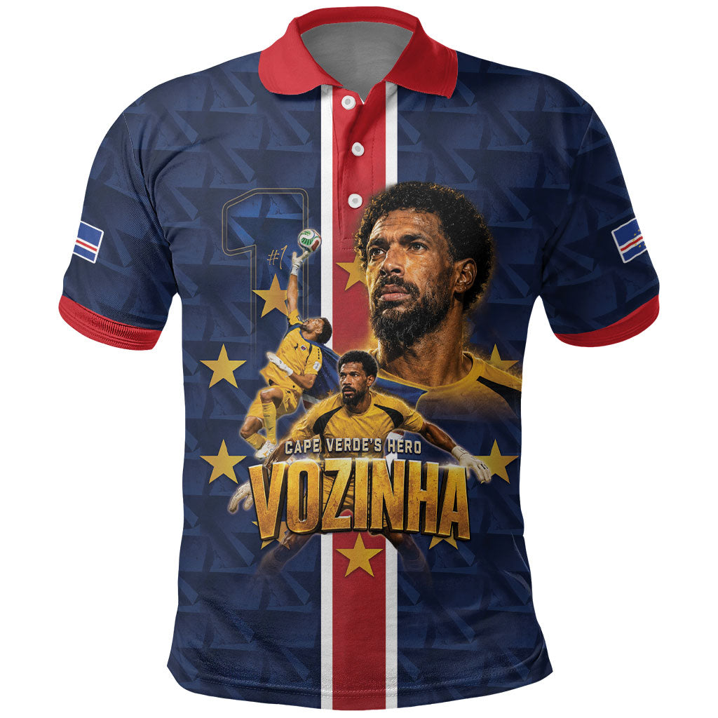 Custom Vozinha Goalkeeper Hero Cabo Verde Football 2026 Polo Shirt
