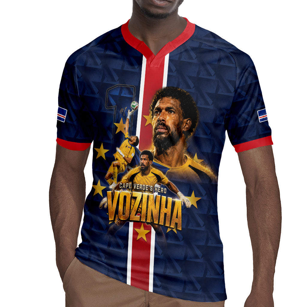 Custom Vozinha Goalkeeper Hero Cabo Verde Football 2026 Rugby Jersey