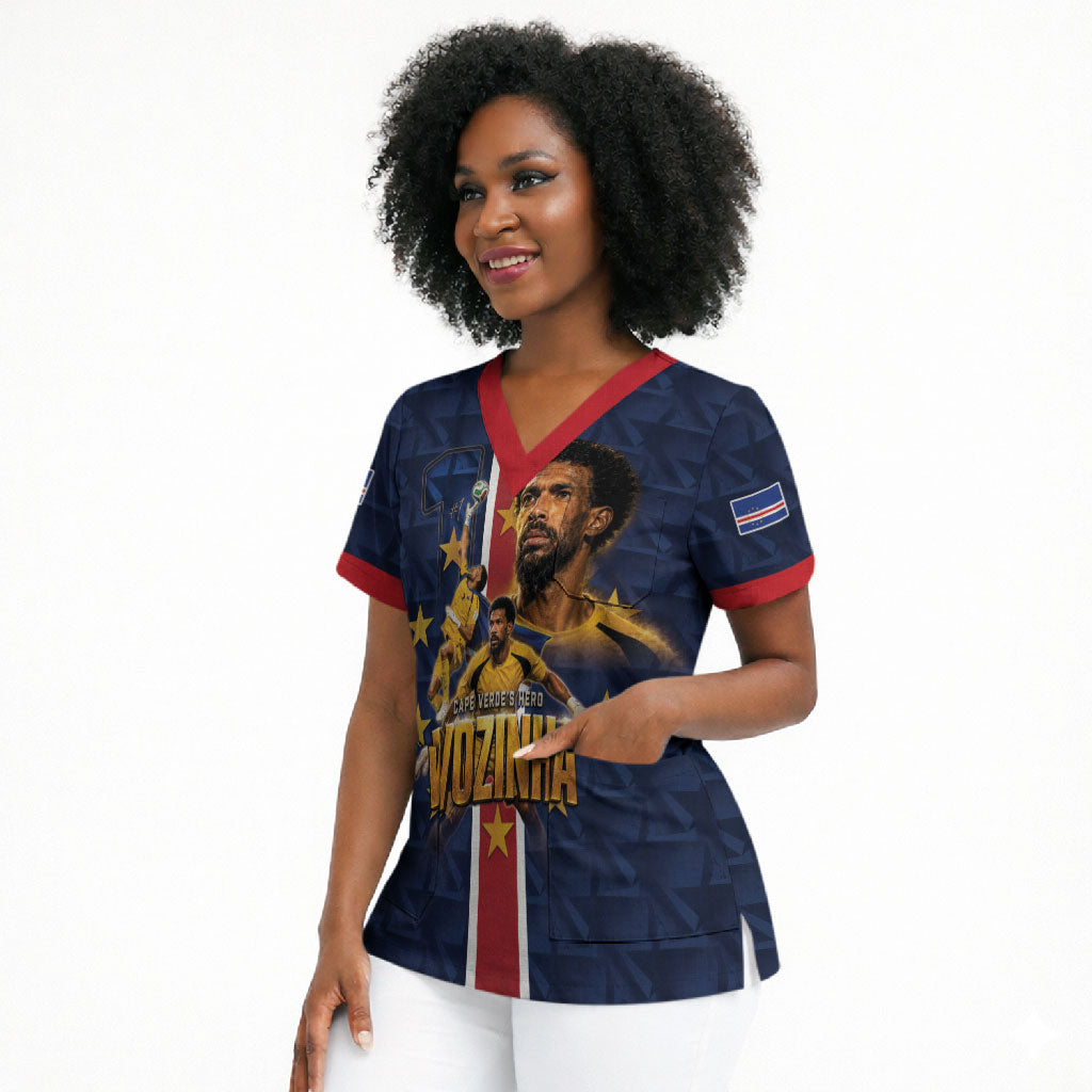 Custom Vozinha Goalkeeper Hero Cabo Verde Football 2026 Scrub Top