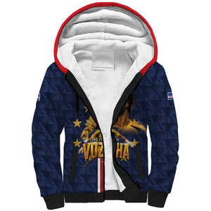 Custom Vozinha Goalkeeper Hero Cabo Verde Football 2026 Sherpa Hoodie