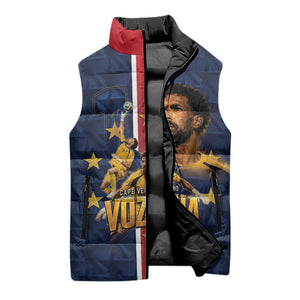 Custom Vozinha Goalkeeper Hero Cabo Verde Football 2026 Sleeveless Puffer Jacket
