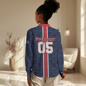 Custom Vozinha Goalkeeper Hero Cabo Verde Football 2026 Women Casual Shirt
