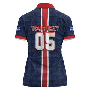 Custom Vozinha Goalkeeper Hero Cabo Verde Football 2026 Women Polo Shirt