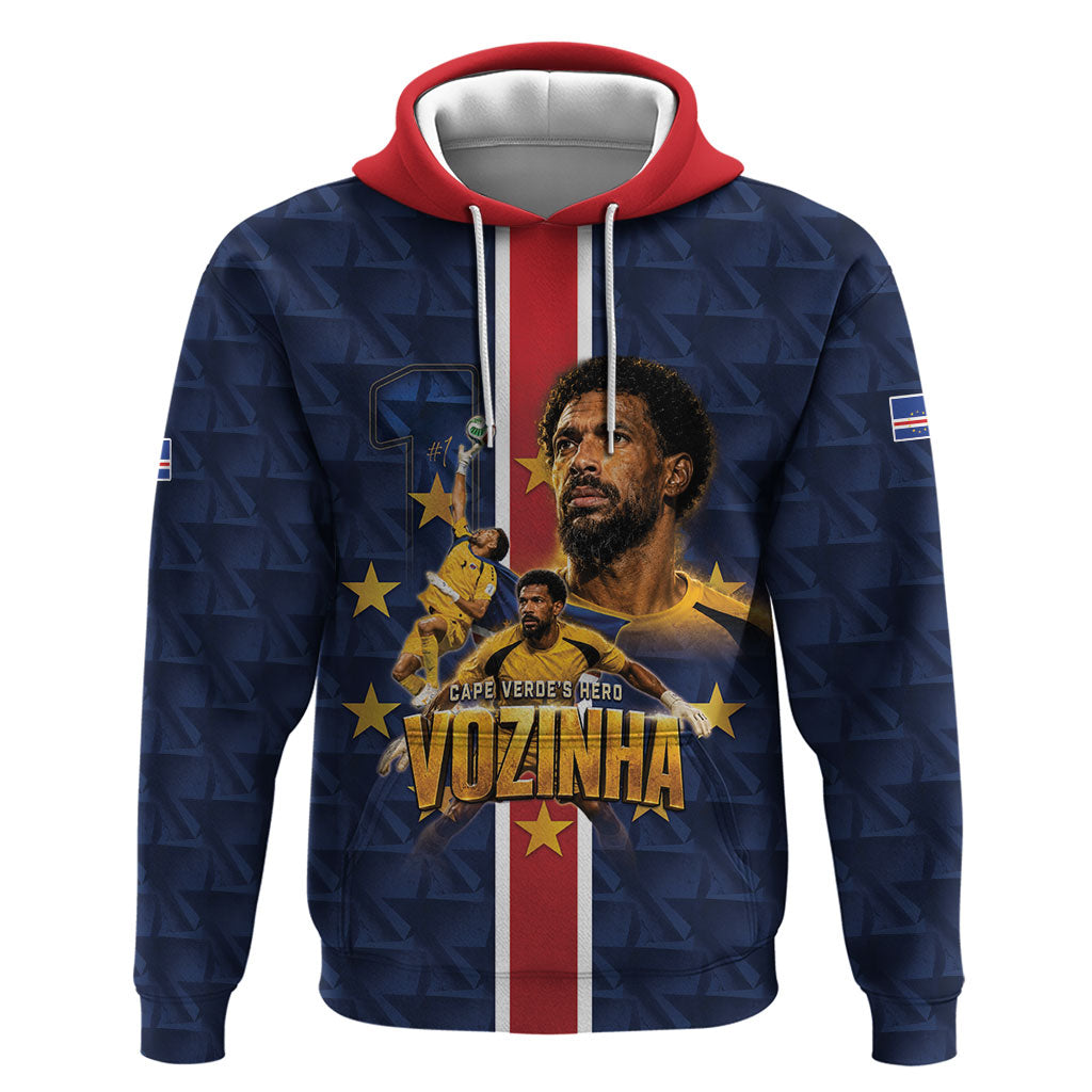 Custom Vozinha Goalkeeper Hero Cabo Verde Football 2026 Zip Hoodie