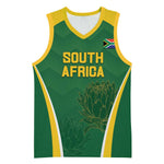 Custom South Africa Cricket Basketball Jersey Go Champions Protea Pattern LT05