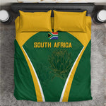 South Africa Cricket Bedding Set Go Champions Protea Pattern